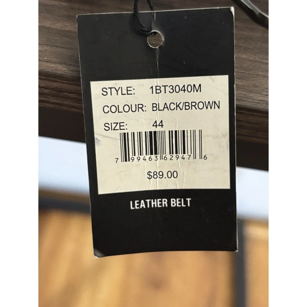 PX Clothing Leather Reversible‎ Belt NWT Size 44